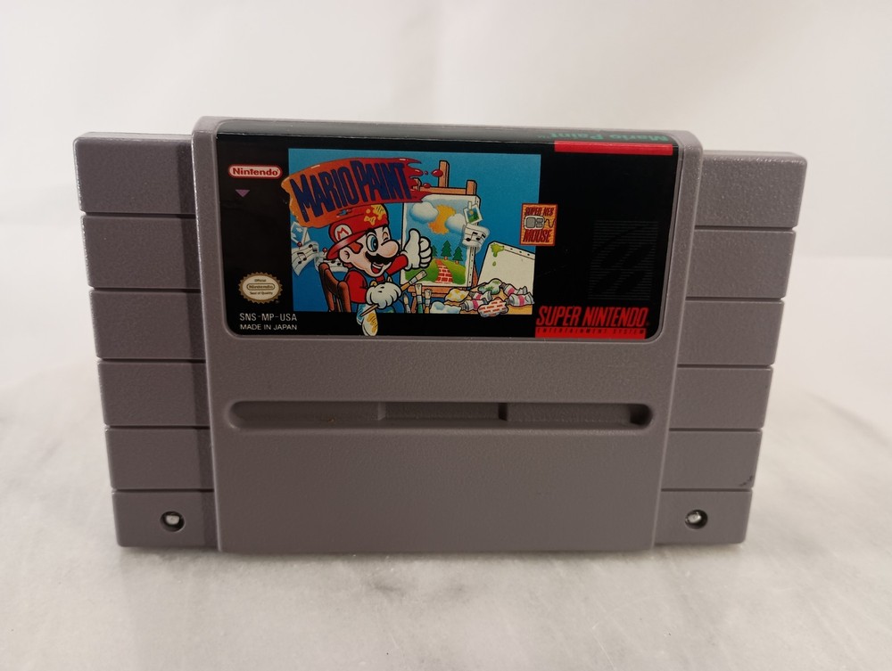 Mario Paint SNES Super Nintendo Entertainment System, 1992 - Tested