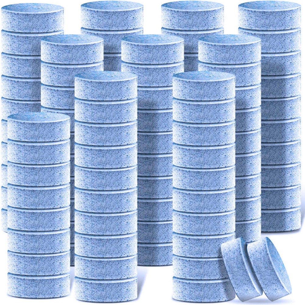 100-Piece Car Windshield Washer Tablets for Wiper Fluid & Glass Cleaning