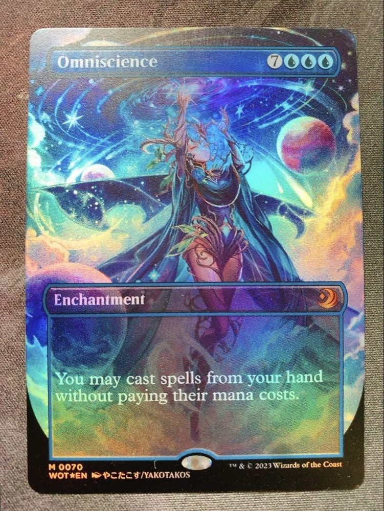 Omniscience Yugioh Playmat with Sleeve Storage for MTG Card Game