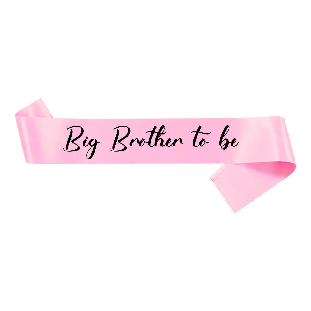 Big Brother To Be Sash Gift Baby Shower Party Decoration Pregnancy Announcement