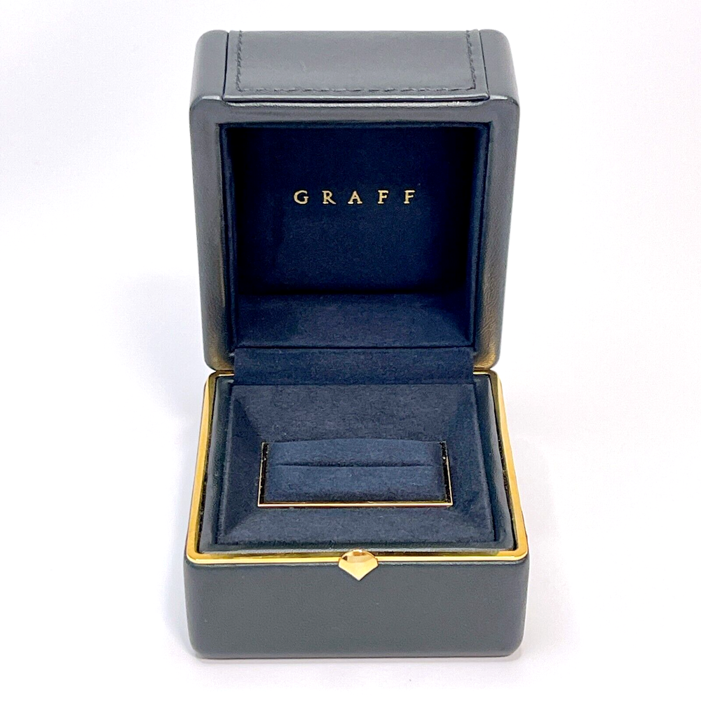 Graff Authentic Black Leather Ring Case for Jewelry Protection