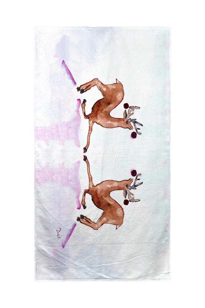 Betsy Drake Dancing Deer Beach Towel