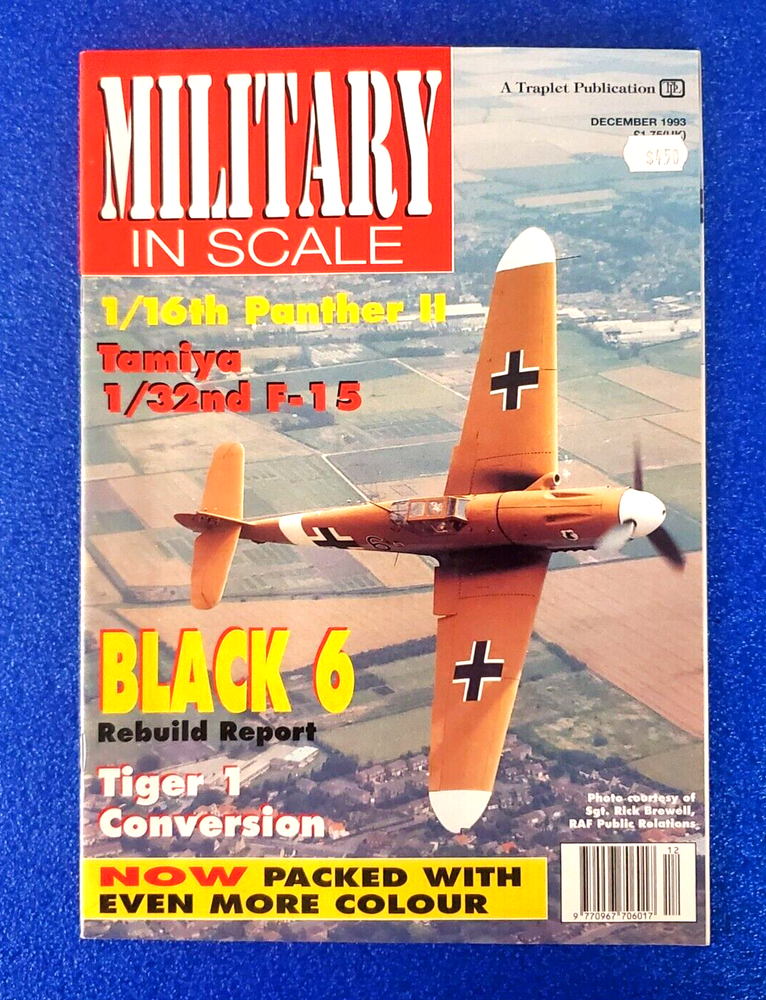 MILITARY IN SCALE BLACK 6 REBUILD REPORT DECEMBER 1993 MAGAZINE FREE SHIPPING