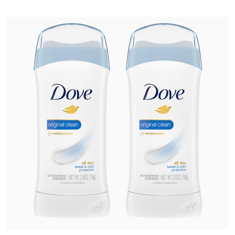 Dove Invisible Solid Antiperspirant Deodorant Stick for Women Original Clean.