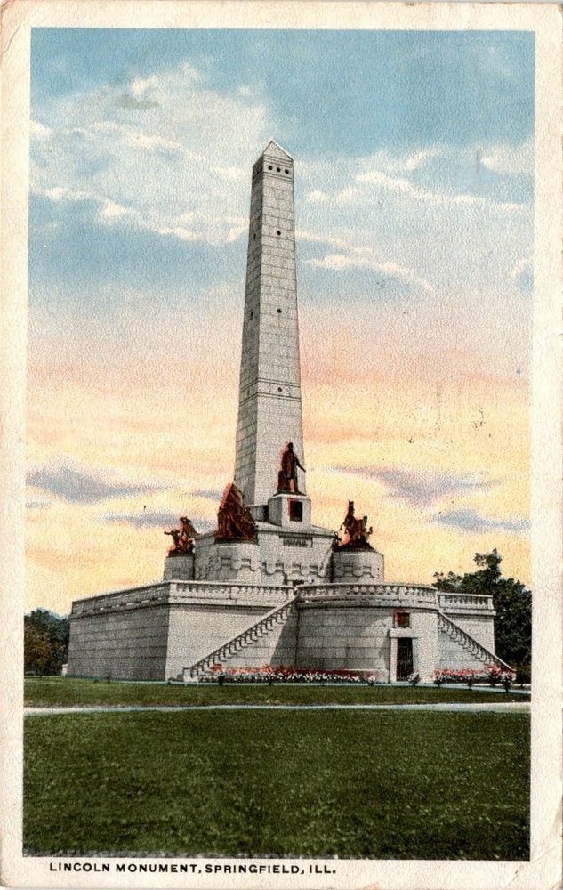 LINCOLN MONUMENT, SPRINGFIELD, ILL. Postcard