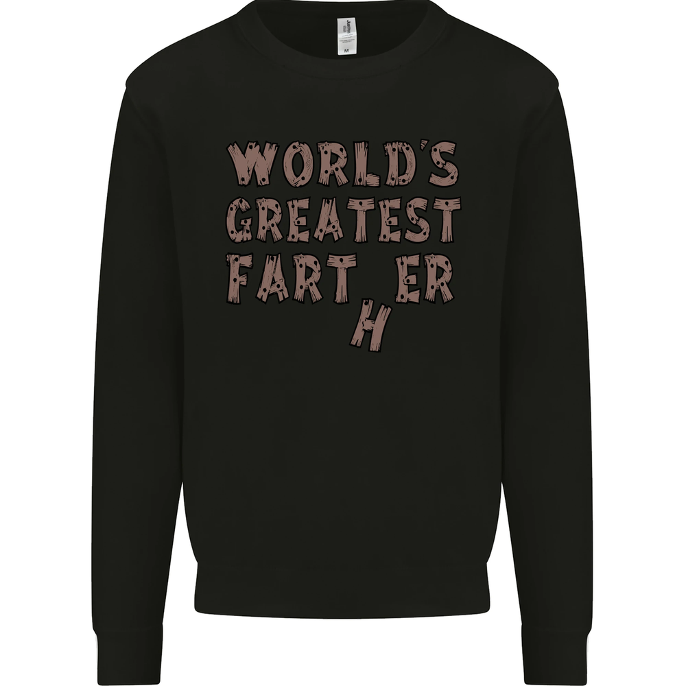 Fathers Day Worlds Greatest Farter Funny Mens Sweatshirt Jumper-image