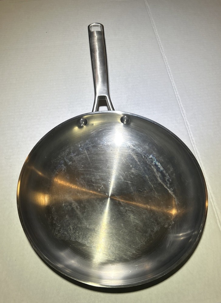 Calphalon 10-Inch Stainless Steel Induction Skillet Heavy Duty 25cm Frying Pan