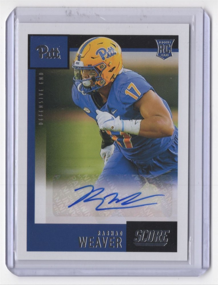 2021 Panini Chronicles Draft Score Rookie Autographs Rashad Weaver Rookie Auto