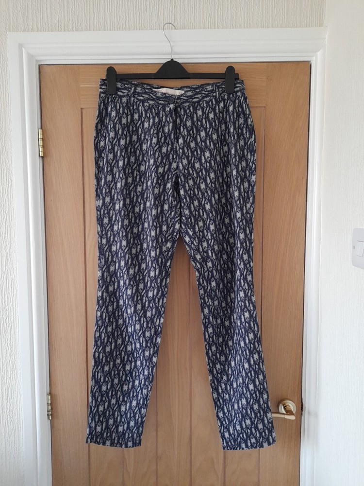 NEXT Linen Chino Trousers Size 10 Long