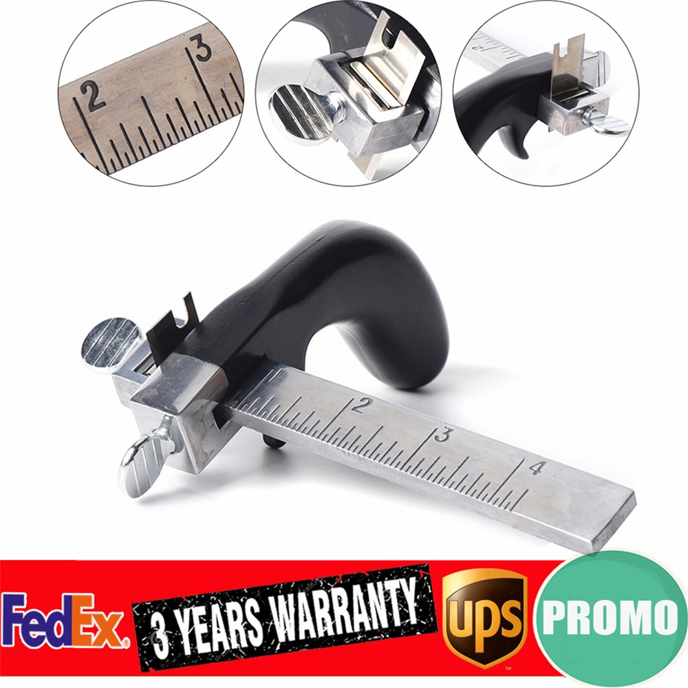 Professional Leather Strap Cutter Gauge Tool for Crafting Belts
