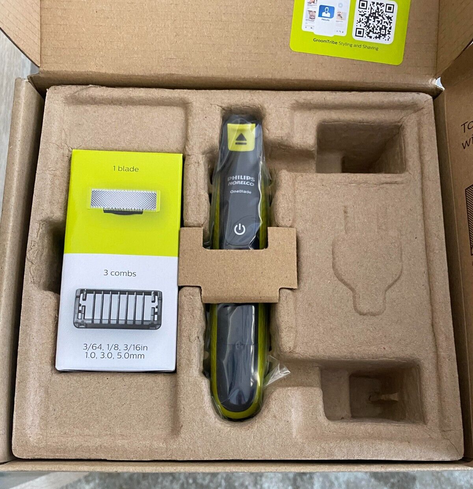 Philips Norelco OneBlade Hybrid Electric Trimmer & Shaver - Black (QP2510/49)