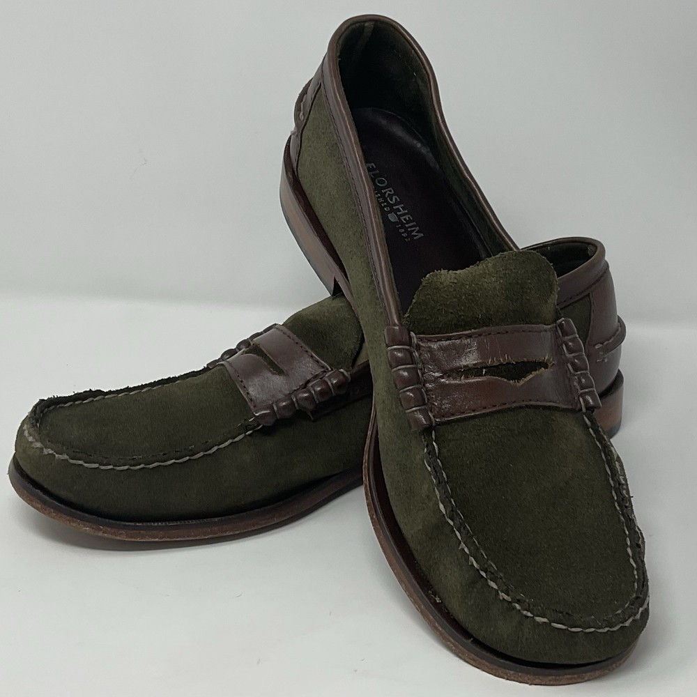 Florsheim Berkley Suede Loafers Men's Size 9.5 D Slip-on Dress Shoes 17058-302