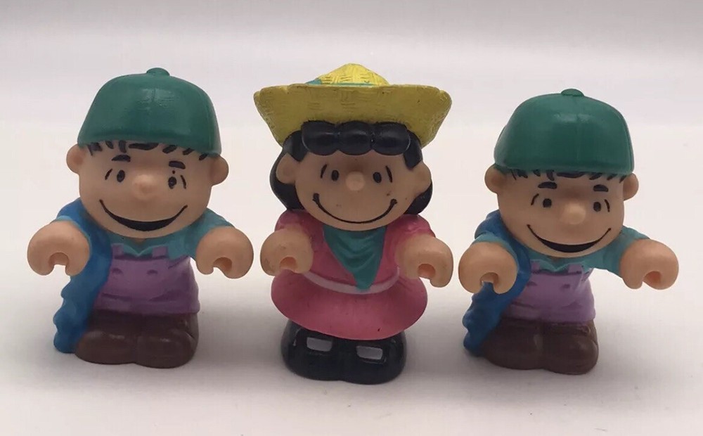 Vintage Peanuts Figurine Set - 3 Collectible Characters