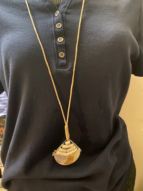 Paparazzi Beach Beam White Necklace and Earrings Set