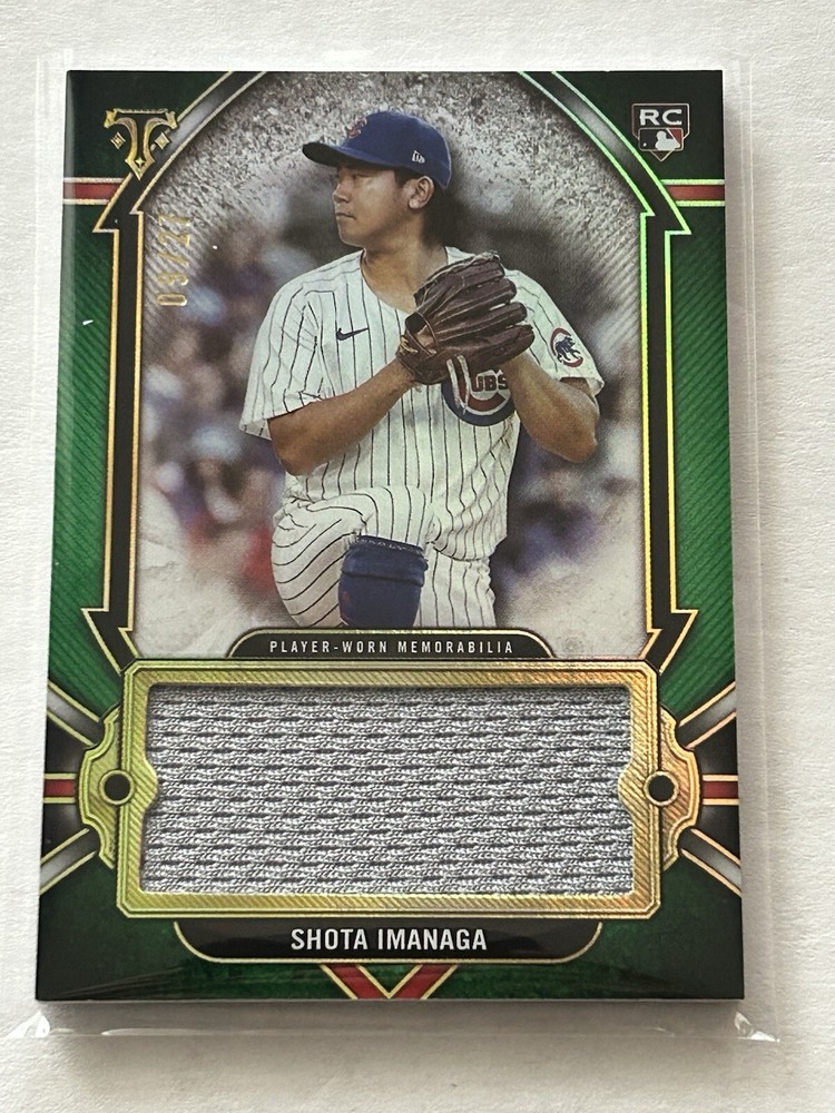 2024 Topps Triple Threads  Shota Imanaga Rookie Jumbo Relic Card 09/27 SJR-IMA