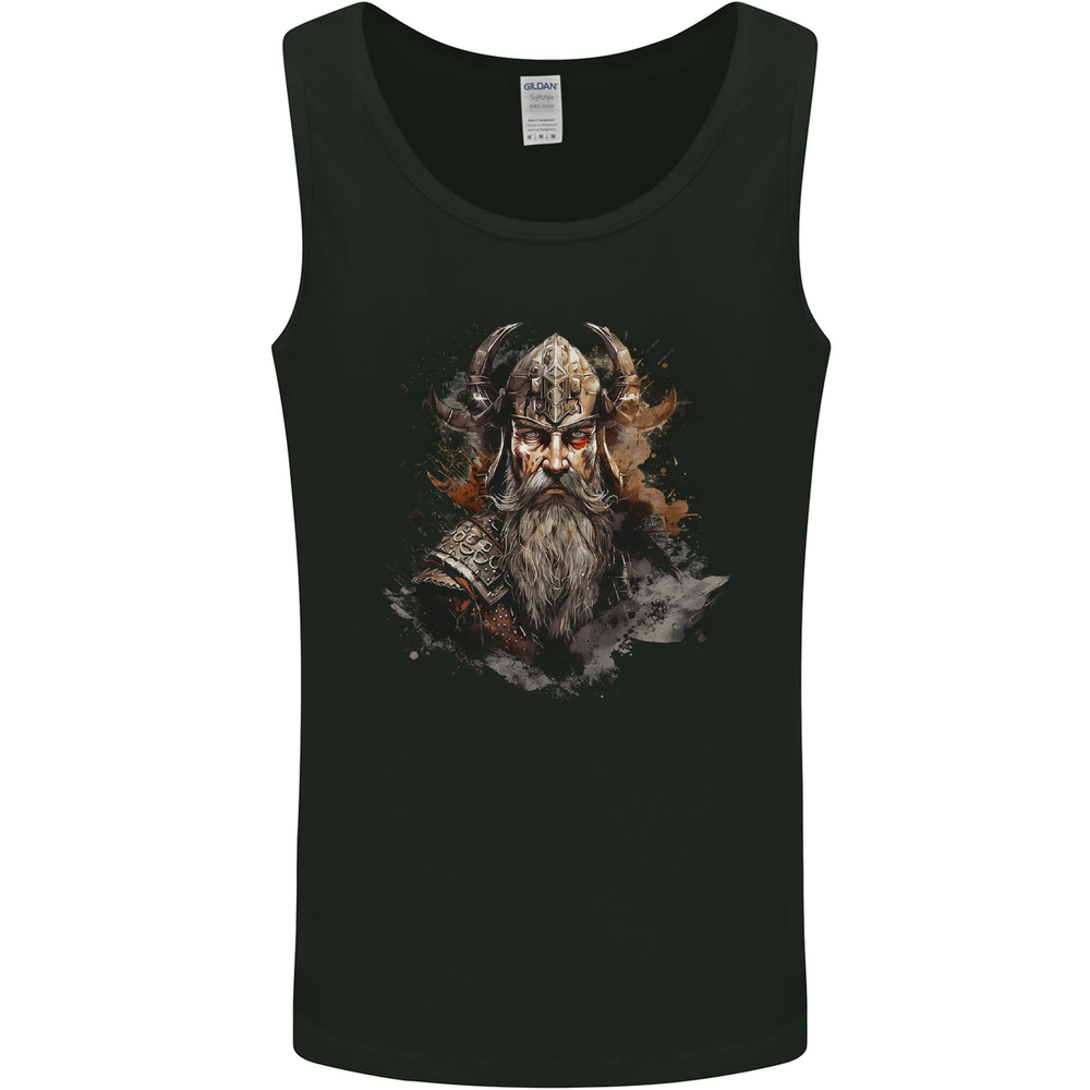 A Realistic Viking Warrior Mens Vest Tank Top