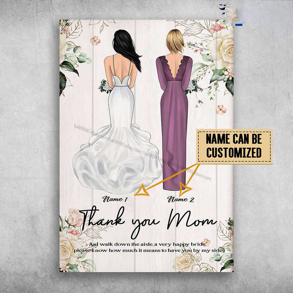 Mother-Daughter Customized Aisle Walk Thank You Gift Keepsake