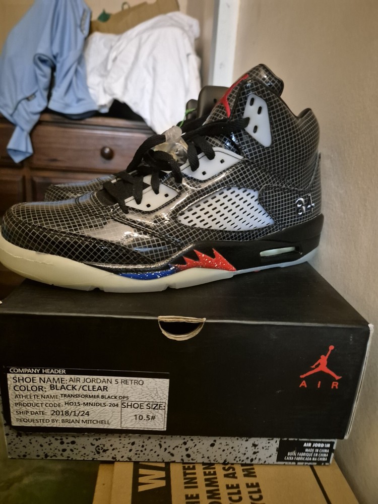 JORDAN RETRO 5S TRANSFORMERS BLACK OPS