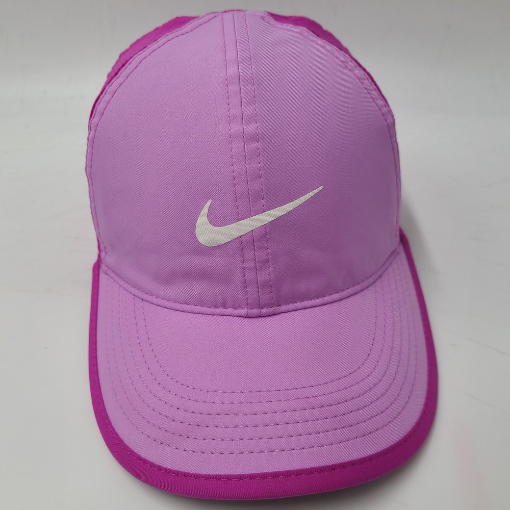 Women Nike Hat Adjustable Pink Featherlight Dri-Fit Running Golf Outdoors Hike