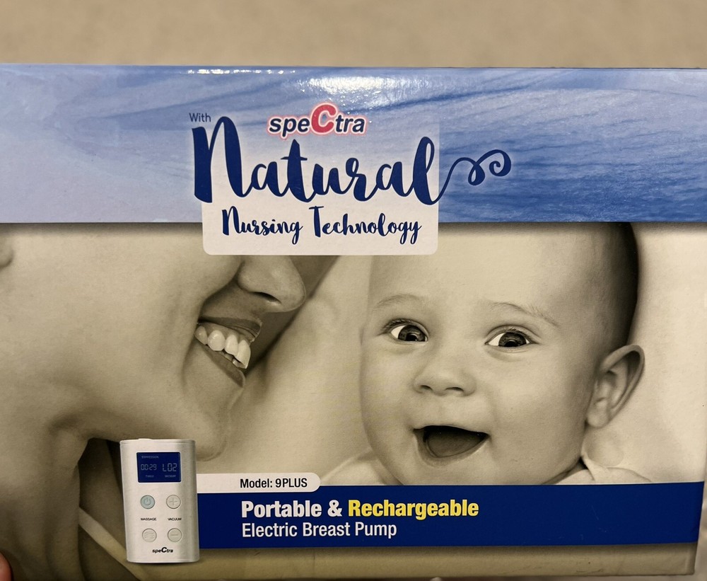 Spectra 9 Plus Portable Rechargeable Breast Pump Open Box Condition