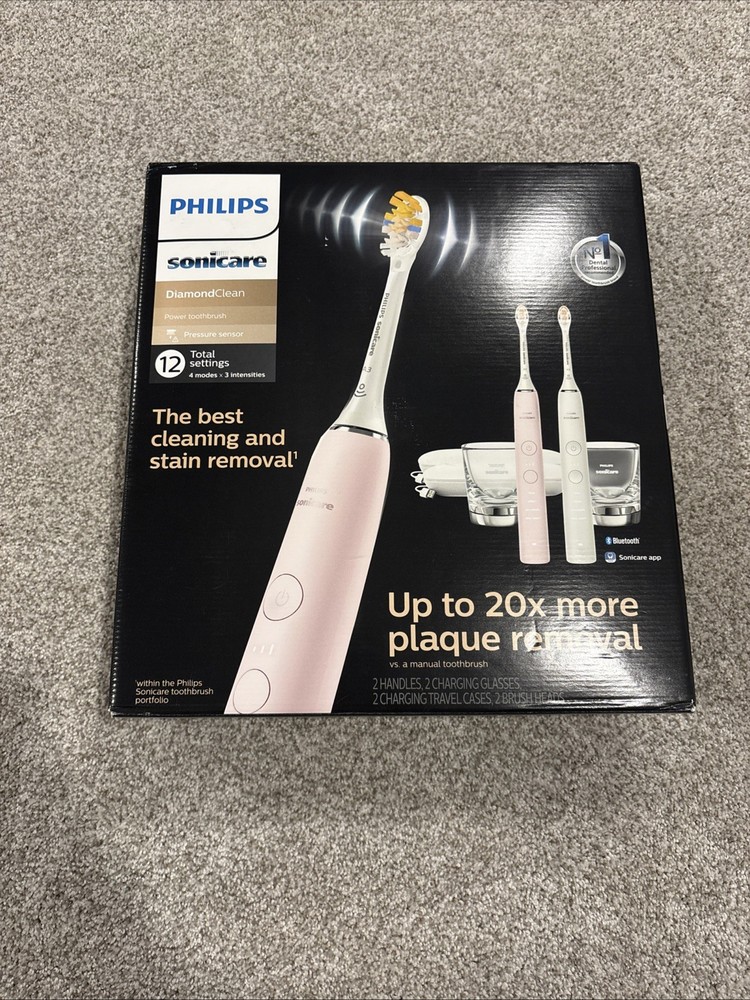 Philips Sonicare DiamondClean Rechargeable Toothbrushes Pink/White