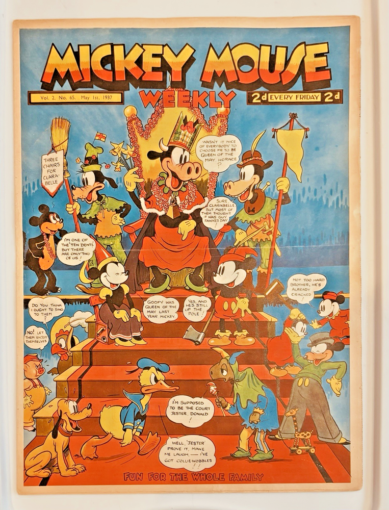 RARE-1937-Mickey Mouse Weekly # 65-May 1st-Clararabelle-BEST ONE UP