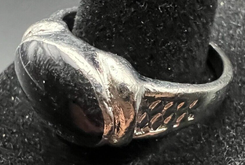 Vintage Antique Silver Tone Ring - Size 12