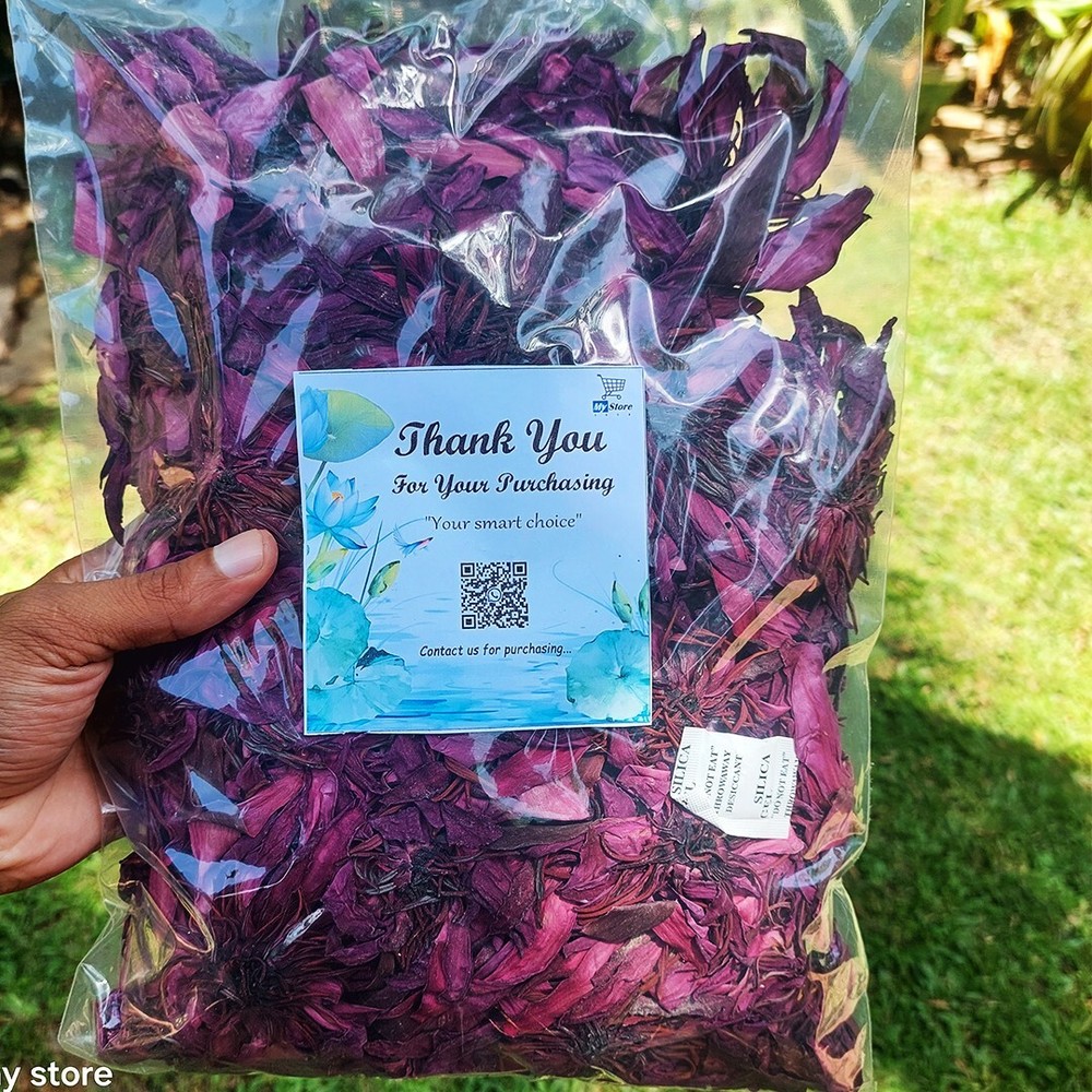 Organic Red Lotus Flower (Nymphaea Rubra) Natural Stress Relief Herbal Tea 1lb