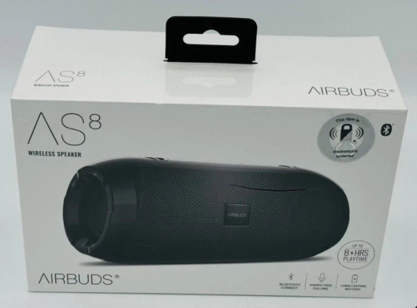 Airbuds AS8 Wireless Bluetooth 5.0 Speaker New In Box