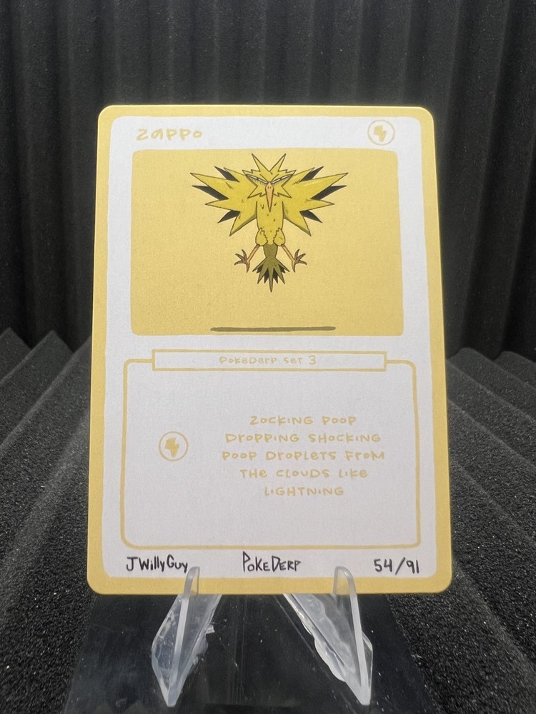 Zappo (Zapdos) 54/91 - Pokederp Set 3 Fan Art - Pokemon