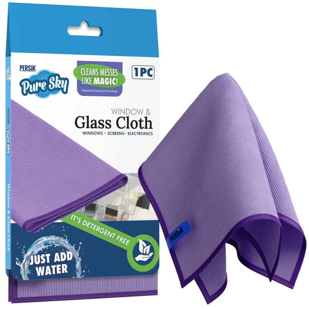 Pure-Sky Cleaning Cloth Streak-Free Microfiber Just Add Water No Detergents Needed