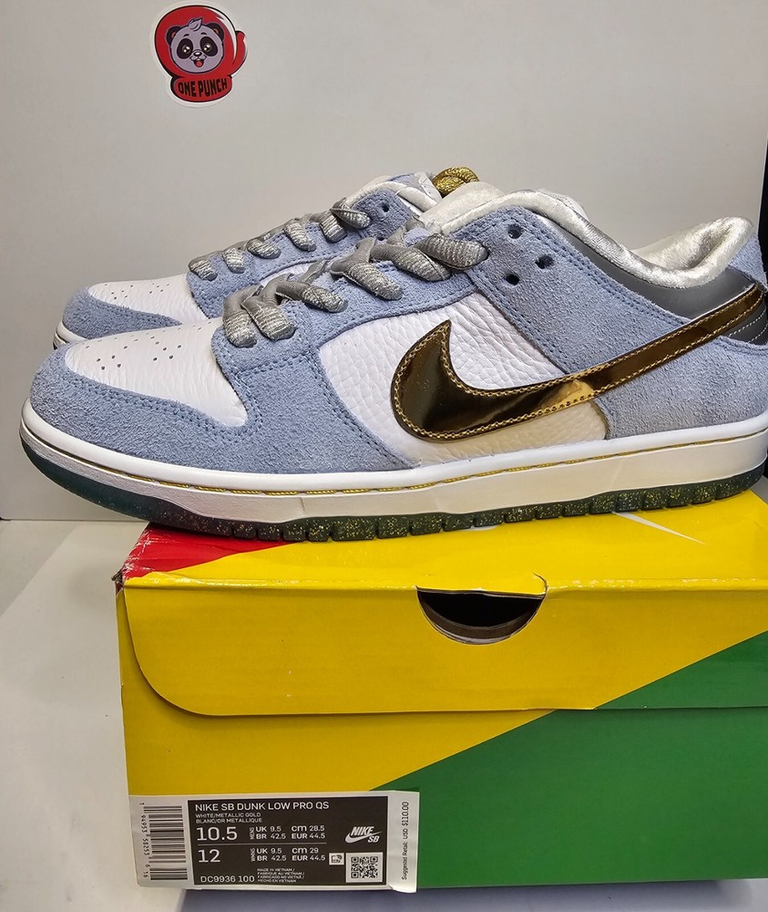 Size 10.5M - Nike SB Dunk Low Sean Cliver Holiday Special Box + Skate Deck