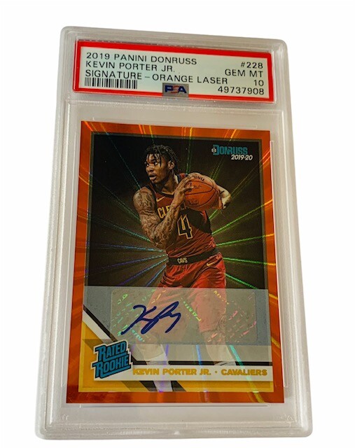 Kevin Porter Jr Auto Rookie RC PSA 10 Rocket 2019 Donruss Orange Laser Autograph