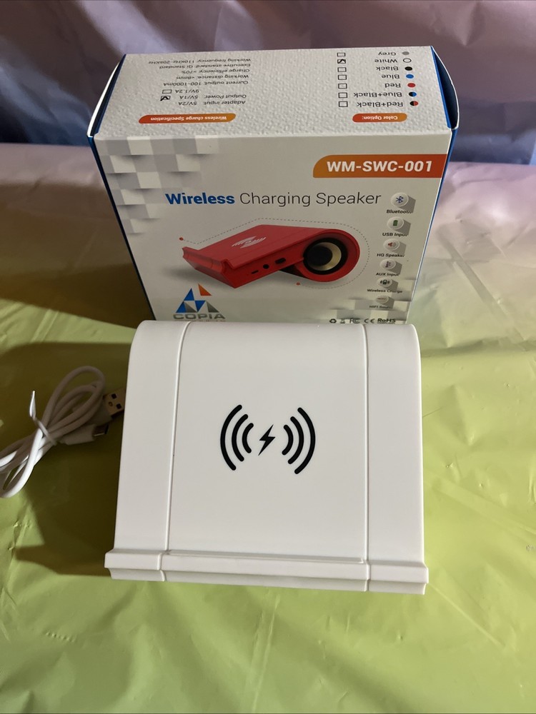 Wireless Bluetooth Speaker with Phone Charging COPIA WM-SWC-001 New