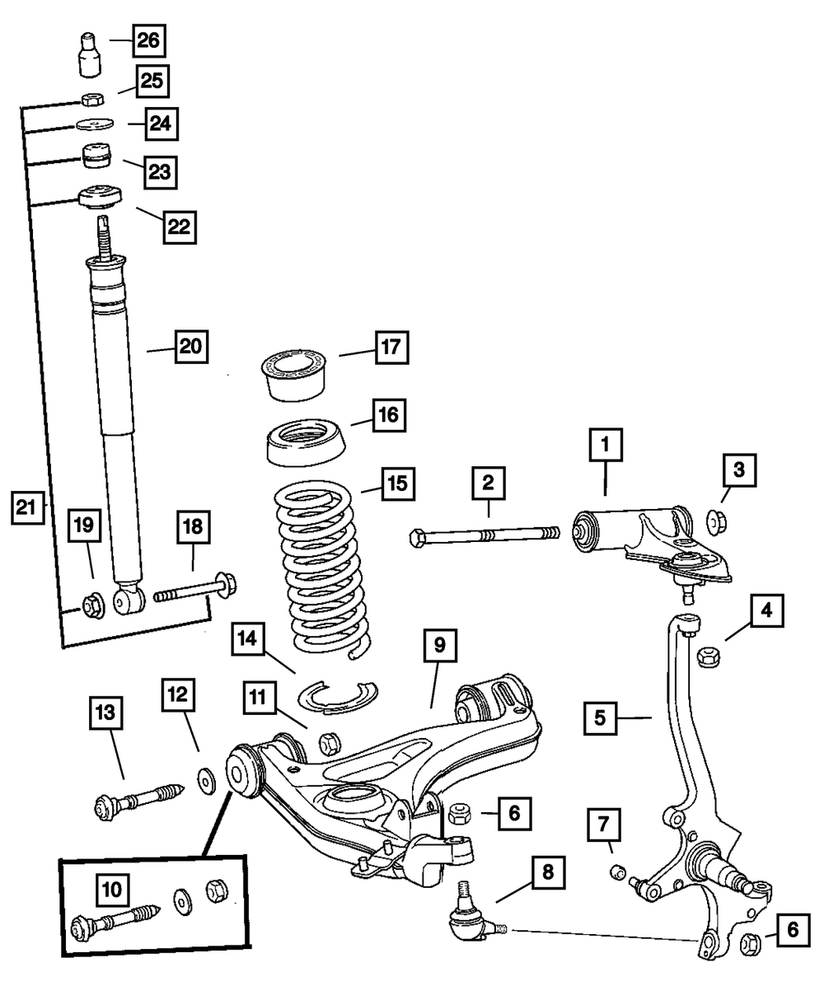 Genuine Mopar Suspension Shock Absorber 5135484AA