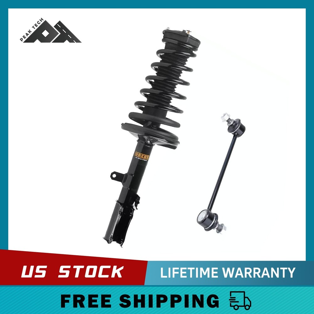1+1 Rear Right Side Strut + Sway Bar for 1992-1996 Toyota Camry 2.2L Coupe Sedan