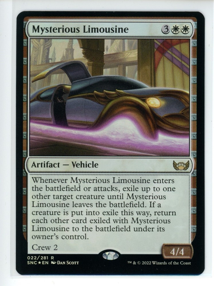 MYSTERIOUS LIMOUSINE Streets of New Capenna FOIL #22 SNC(NM+)(MTG)