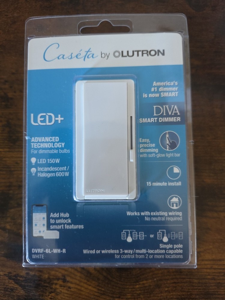 Lutron Diva Smart Dimmer - White