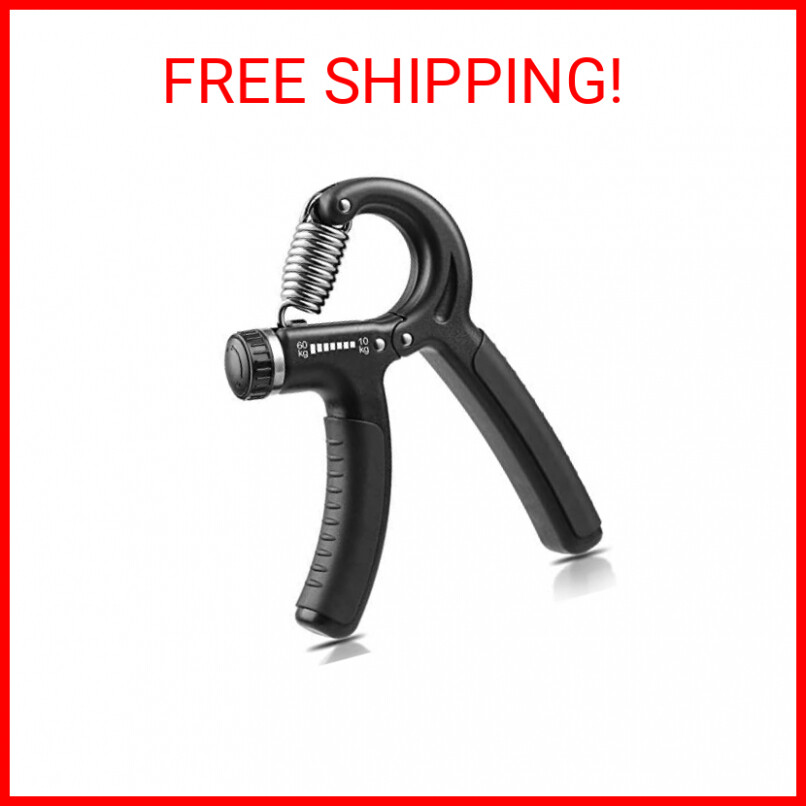 Grip Strength Trainer, Hand Grip Strengthener, Adjustable Resistance 22-132Lbs (