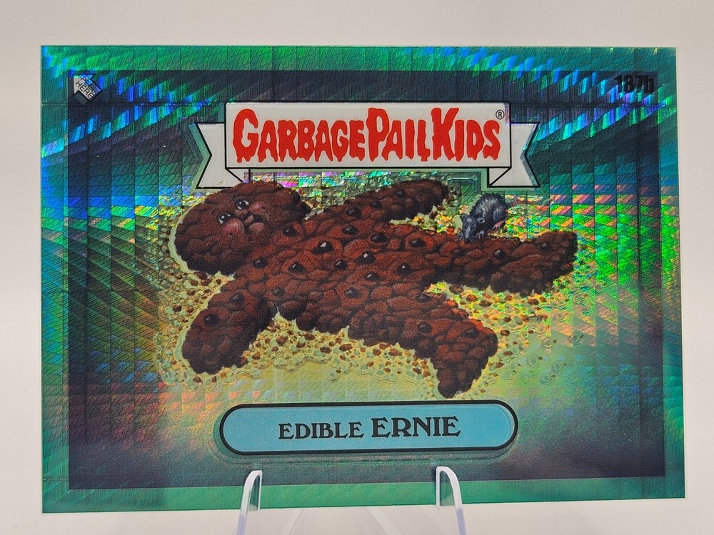 2022 Garbage Pail Kids (GPK) Chrome 5 Aqua Prism Edible Ernie (187b) 13/199