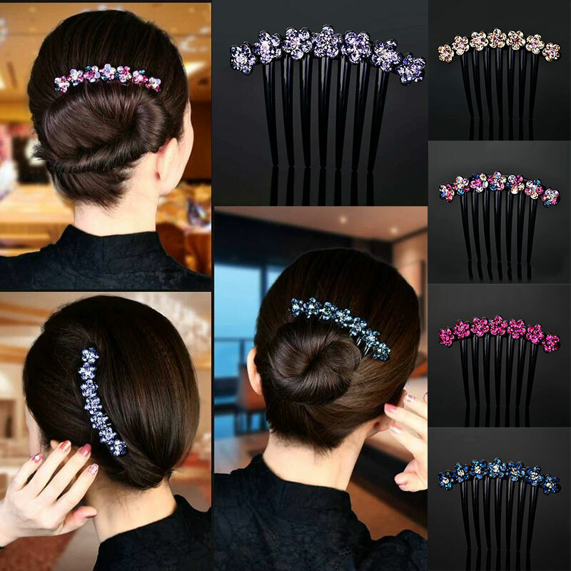 Elegant Rhinestone Crystal Wedding Hair Comb for Brides and Special Events