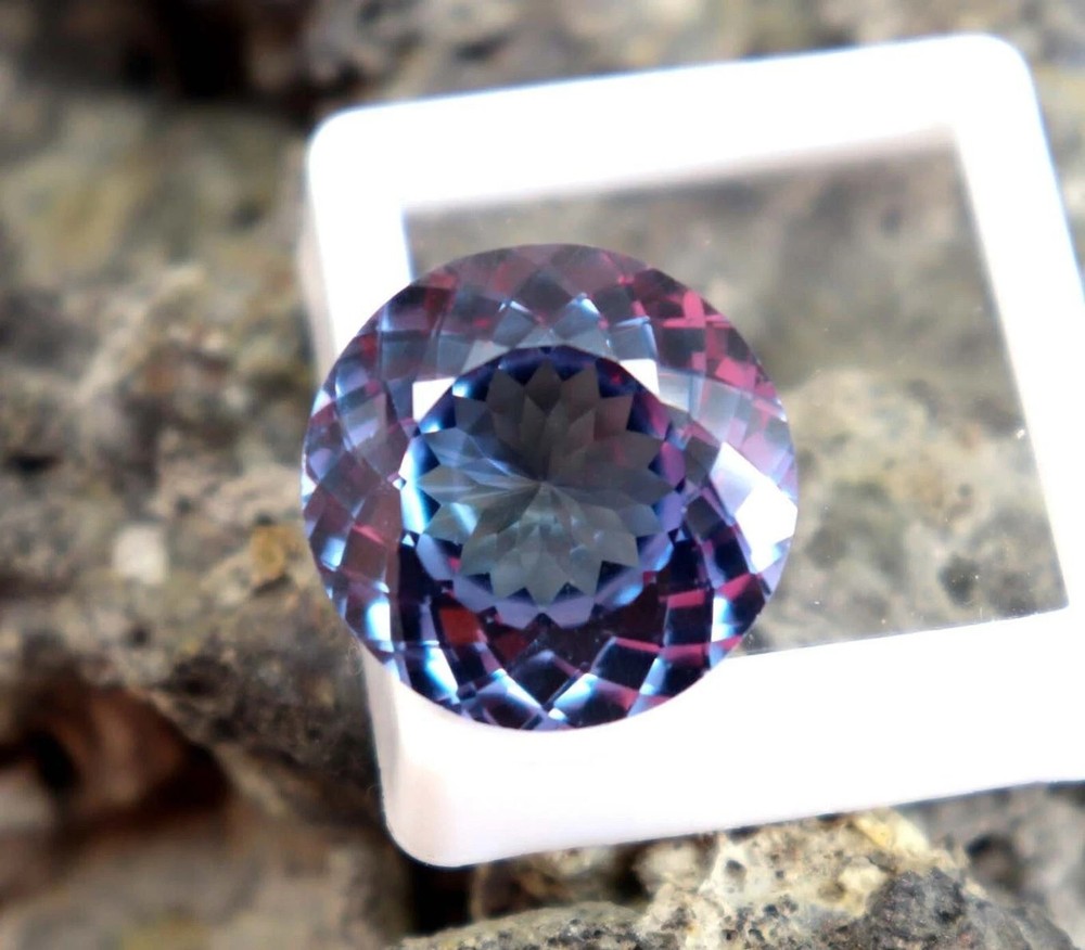 7.30 Ct Natural Alexandrite Color Change Round Cut Certified Gemstone Russia