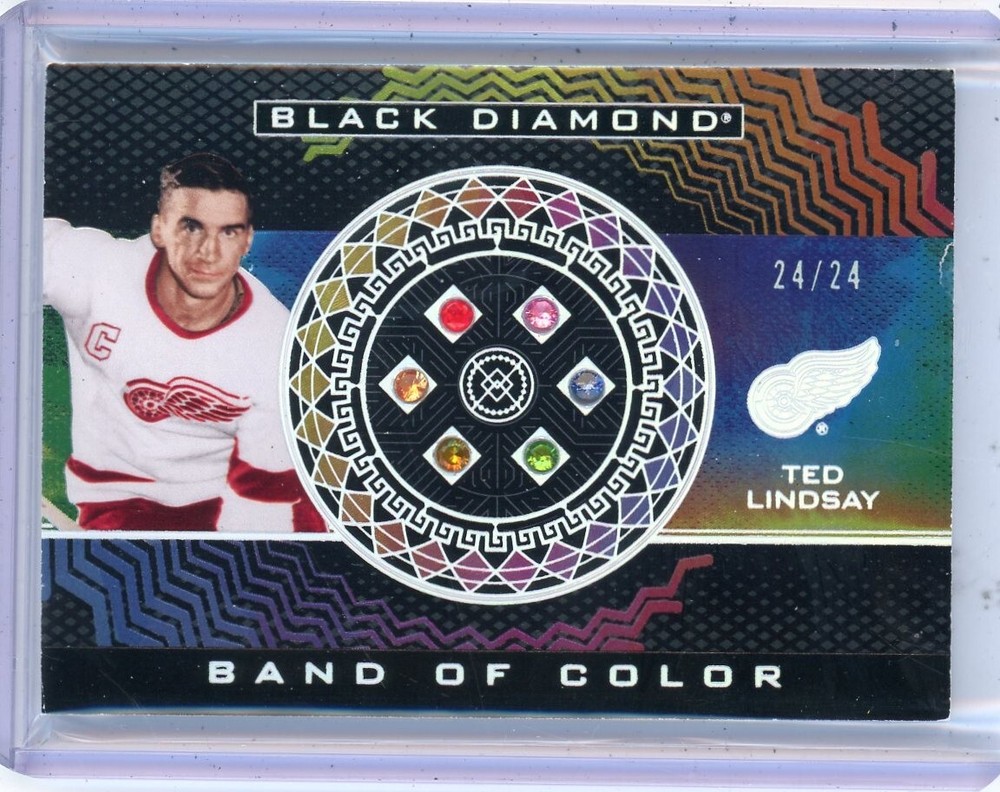 2024-25 Black Diamond  Hockey BAND of COLOR #24/24 DETROIT REDWINGS Ted Lindsay