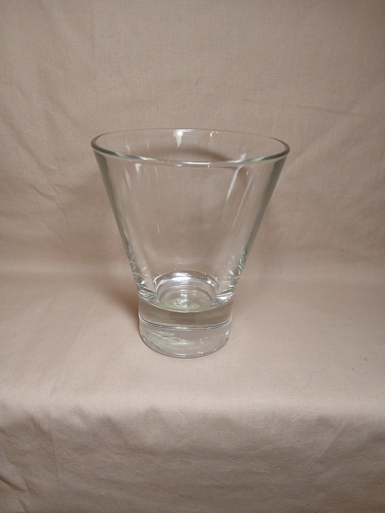 Vintage Flared Martini Glass 8 oz Heavy Base Clear Stemless Cocktail