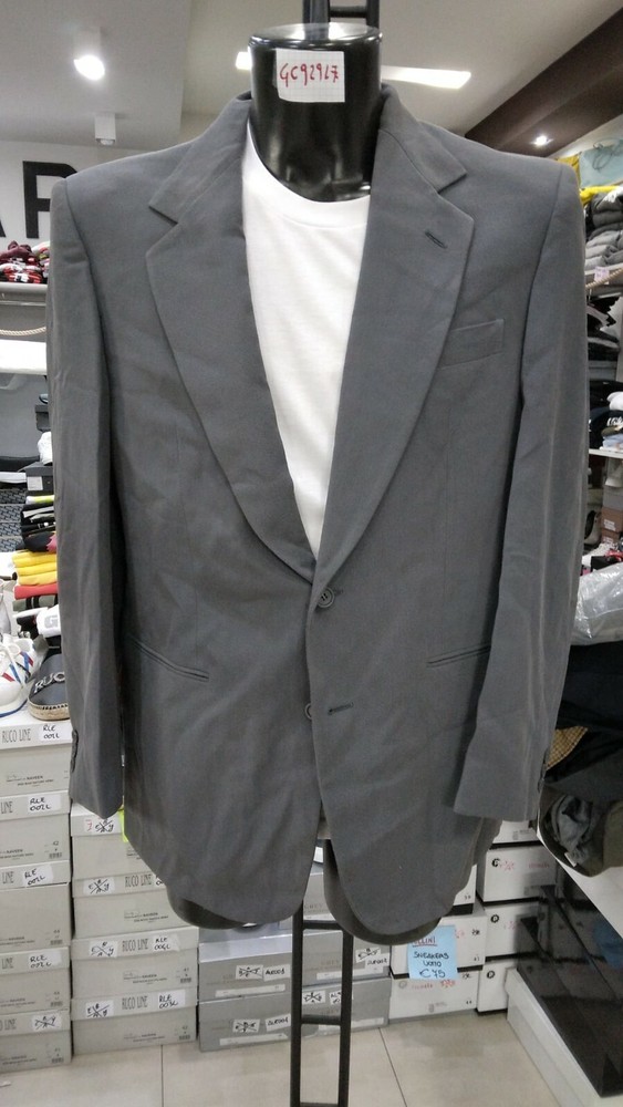 Men's Jacket Man Mix Linen Grey New Size 42 GC929LZ