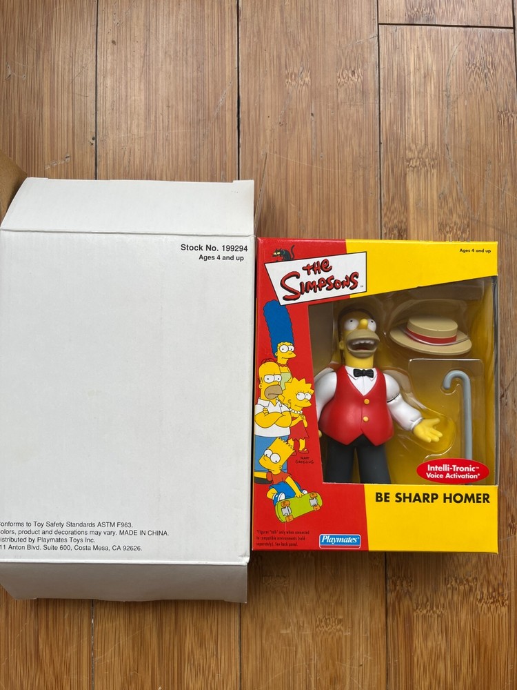 Brand New Playmates The Simpsons Be Sharp Homer Interactive Action Figure Series Web of Spider-Man WOS