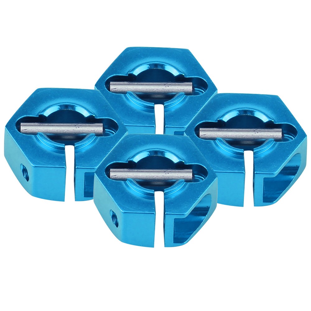 (6mm Blue)12mm Universal Wheel Hex Hub Adapter For HSP Sakura 1/10 Scale RC FA