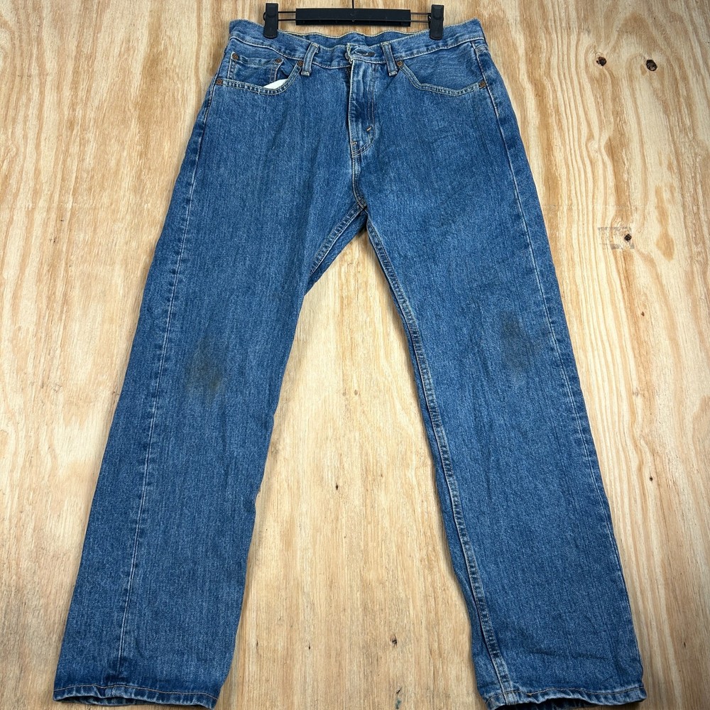 Vintage Levi's 505 Classic Straight Leg Denim Jeans Men's W32 L29 Medium Wash