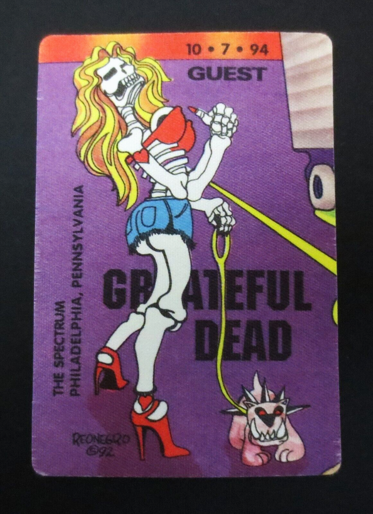 Grateful Dead 50th Anniversary Backstage Puzzle Pass Spectrum Philly 10/7/94