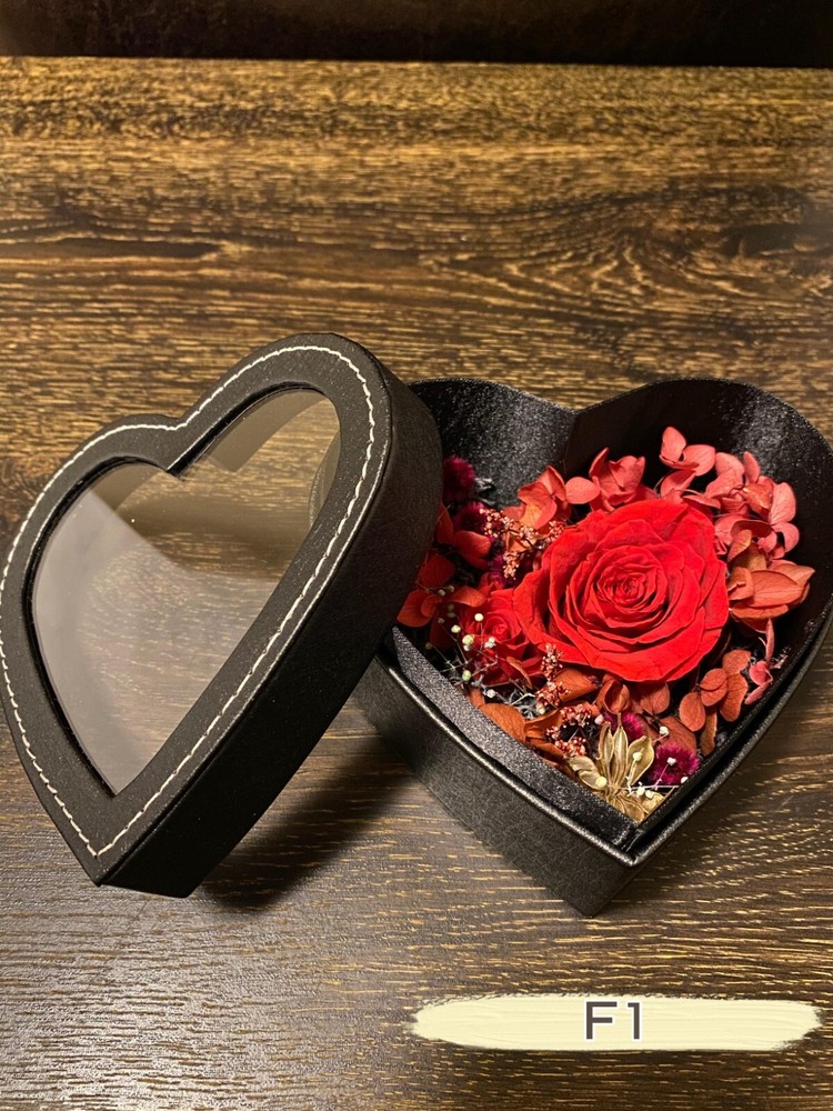 Heart Shape Box Preserved Flower Eternal Love Gifts